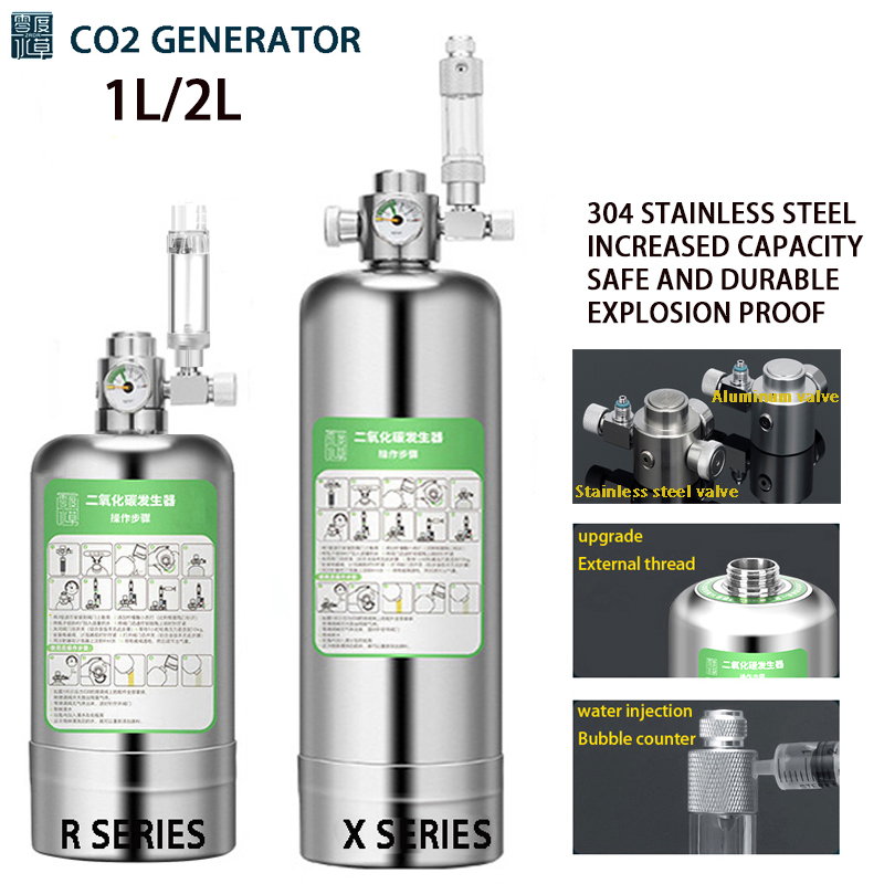 Aquarium Plant No Co2 - Sistem Kit Generator CO2 Akuarium ZRDR,
