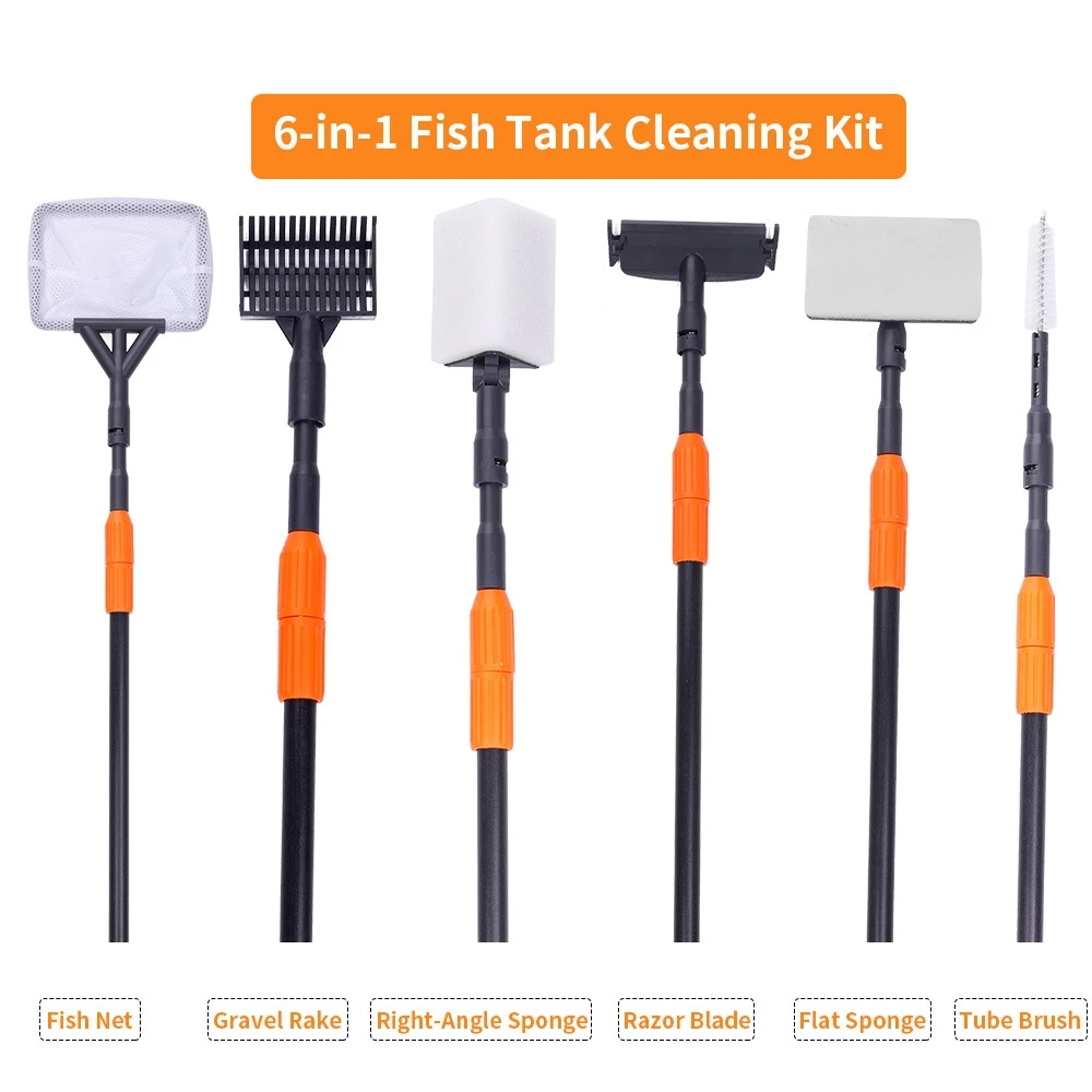 Planted Aquarium Maintenance Kit - 6 in 1 Peralatan Pembersih Akuarium