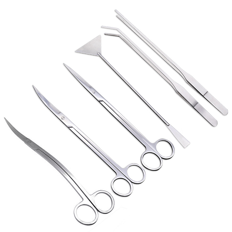 Planted Aquarium Maintenance Kit - Pinset gunting akuarium Stainless, alat pembersih