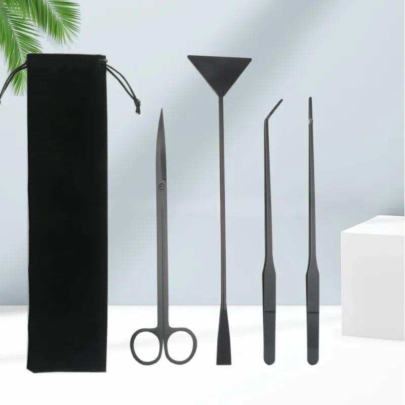 Planted Aquarium Maintenance Kit - Gunting rumput air Set, alat pembersih