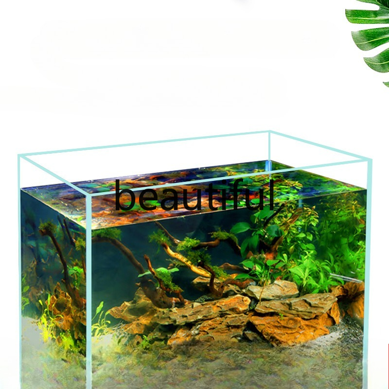 Akuarium kaca ultra-putih Jinj - Planted Aquarium For Goldfish ulasan dan harga