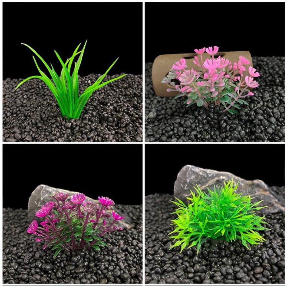 Tanaman Akuarium Plastik Buata - Aquarium Planted Background ulasan dan harga
