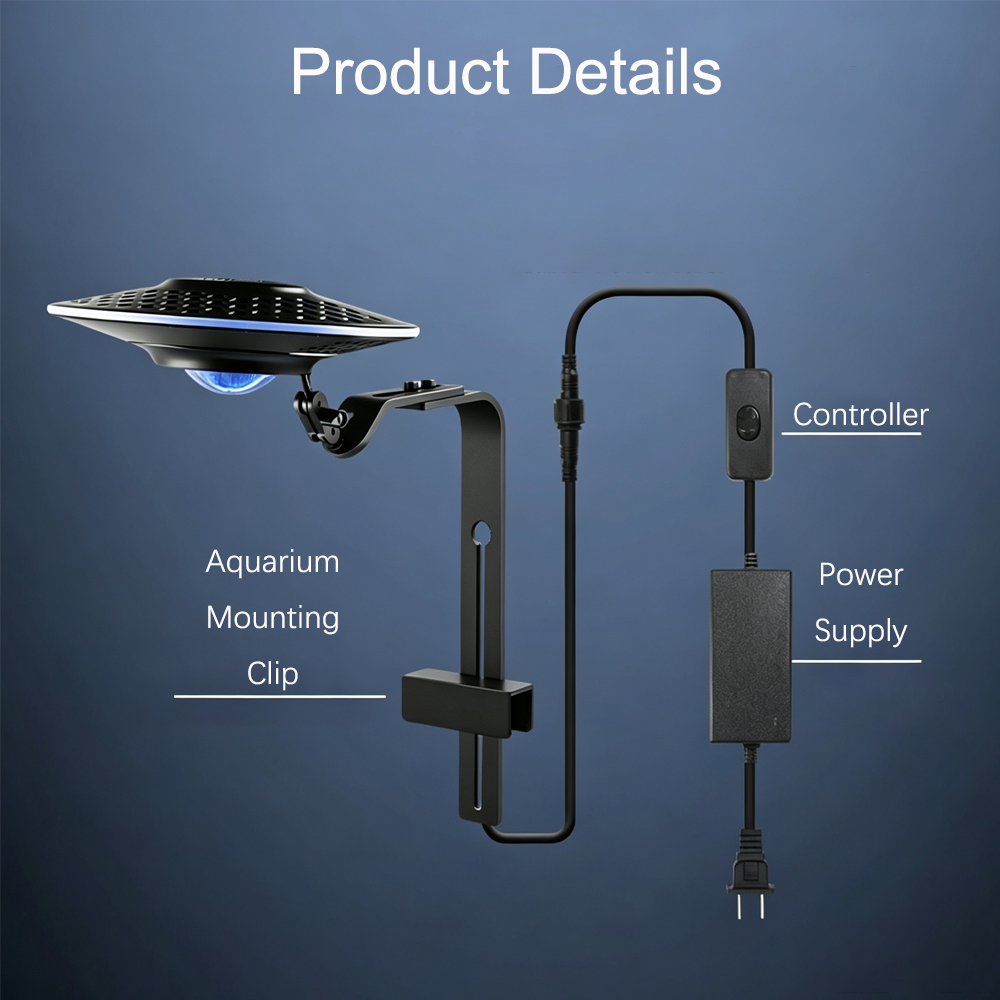 Lampu LED Akuarium Ikan UFO Ba - Planted Aquarium Algae ulasan dan harga