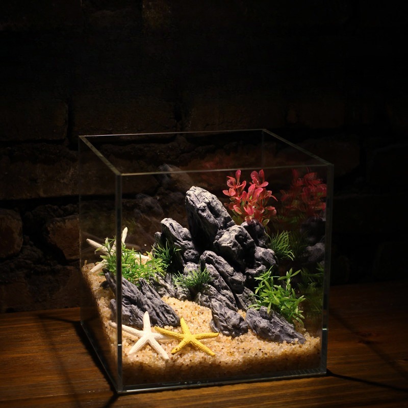 Dekorasi Akuarium Simulasi Bat - Aquarium Planted Background ulasan dan harga