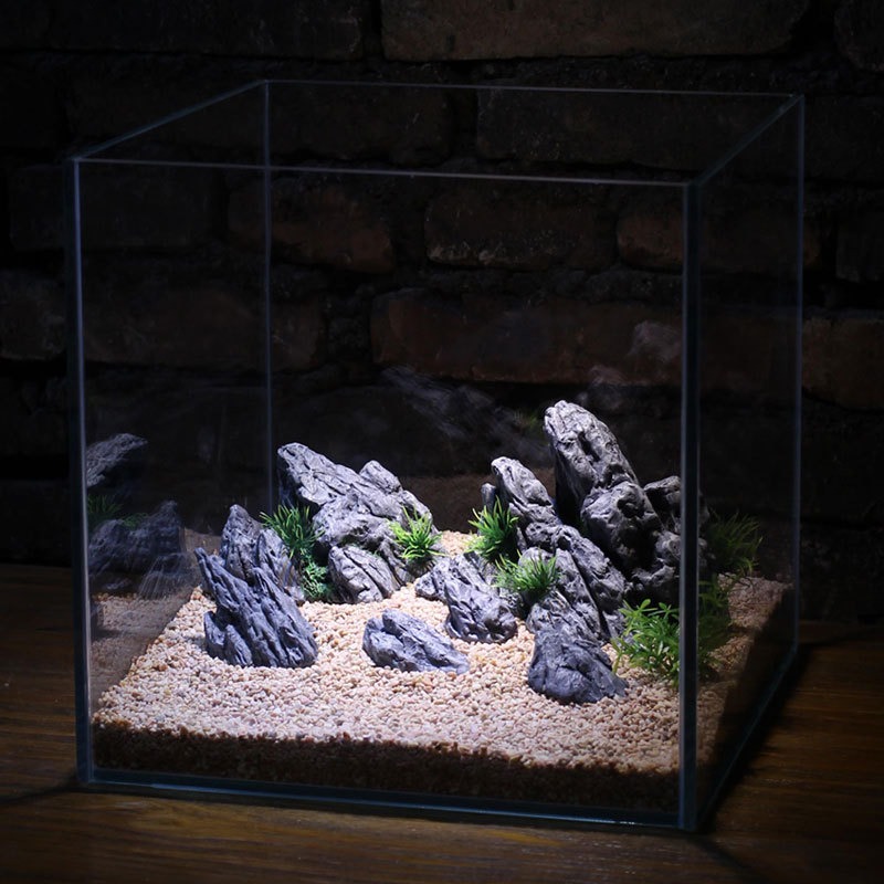Dekorasi Akuarium Simulasi Bat - Aquarium Planted Background ulasan dan harga