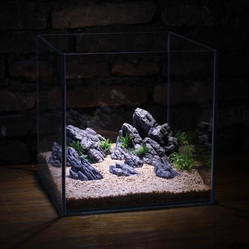 Dekorasi Akuarium Simulasi Bat - Aquarium Planted Background ulasan dan harga