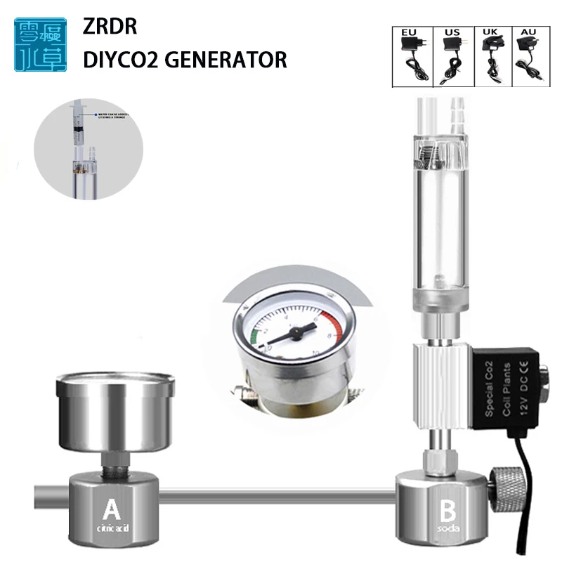 Kit Sistem Generator Reaktor C - Aquarium Plant No Co2 ulasan dan harga