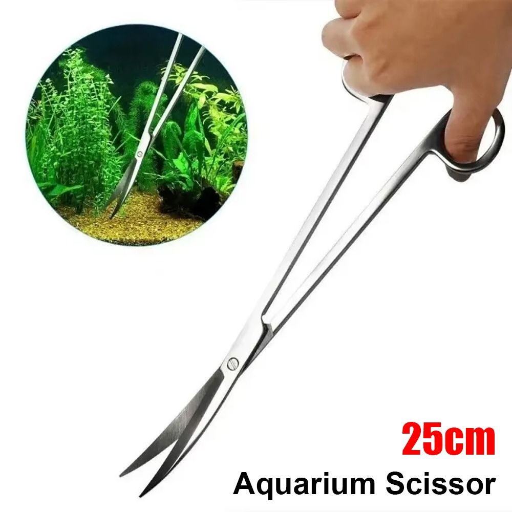 1 Buah Gunting Akuarium Baja T - Planted Aquarium Tools ulasan dan harga