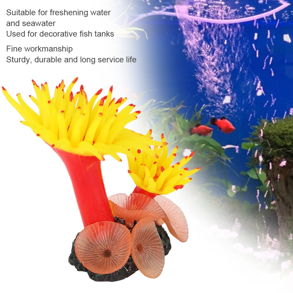 Tanaman Buatan Warna Cerah Kar - Aquarium Planted Background ulasan dan harga