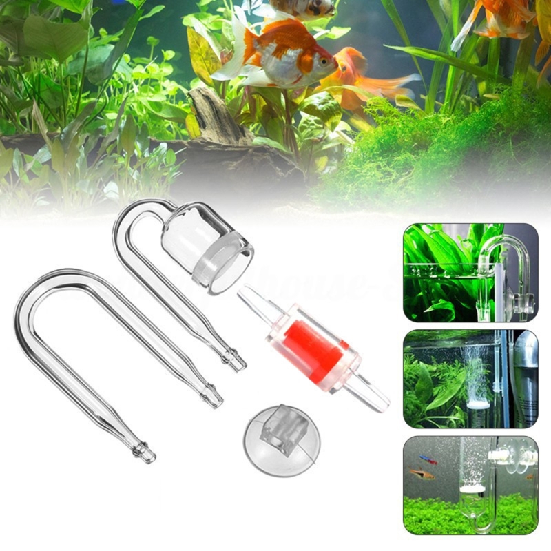 4 buah Set CO2 DIY Diffuser, u - Planted Aquarium Co2 Kit ulasan dan harga